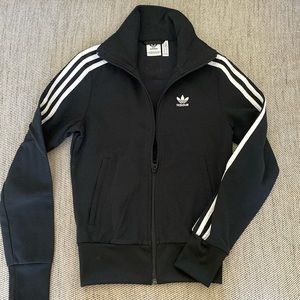Adidas zip track sweater with pockets. Size 2XS